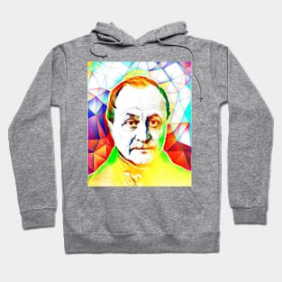 Auguste Comte Colourful Portrait | Auguste Comte Artwork 11 Hoodie